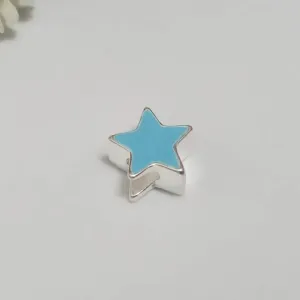 Berloque Estrela Azul Prata