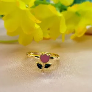 Anel Tulipa Ouro 18K