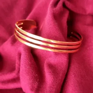 Bracelete 3 aros Ouro 18K