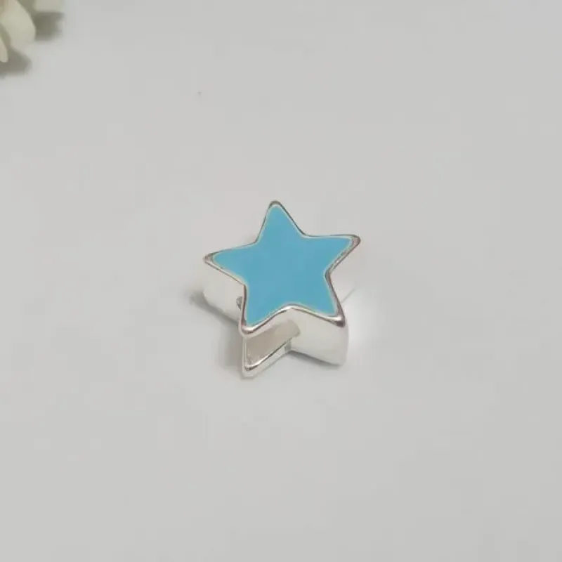 Berloque Estrela Azul Prata