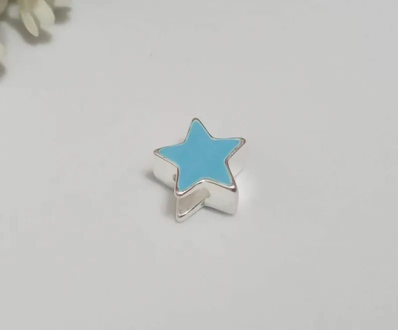 Berloque Estrela Azul Prata